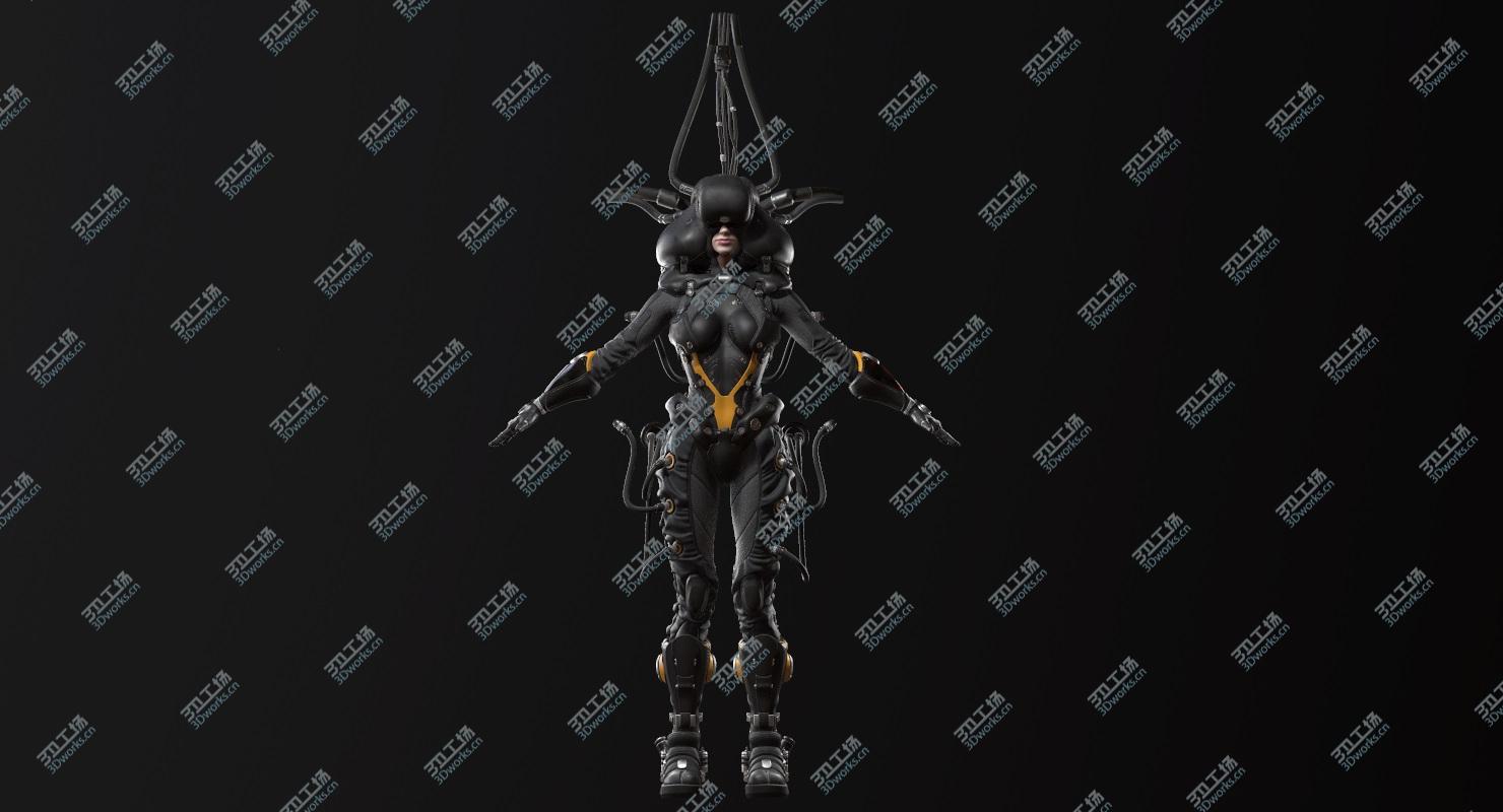 images/goods_img/2021040234/Sci-fi Cyborg Pilot 3D model/3.jpg